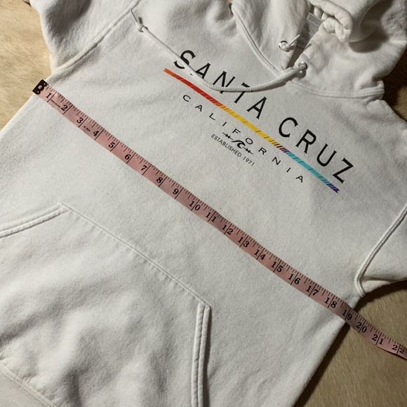 SANTA CRUZ California White Graphic Hoodie SWEATSHIRT - Picture 9 of 12